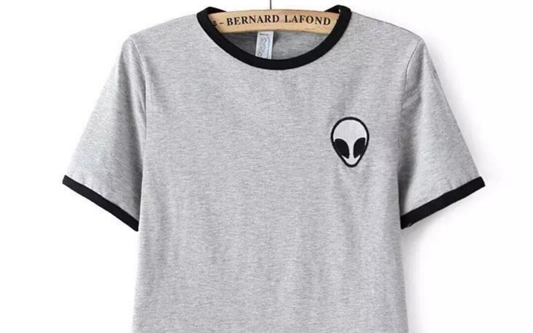 Alien T-shirt Grey