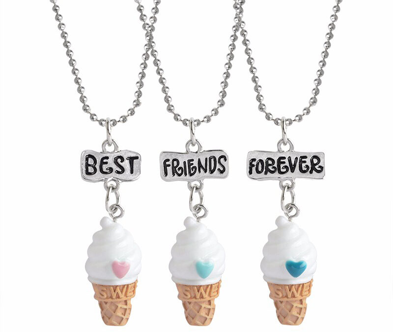Best Friends Forever Ice Cream Necklace