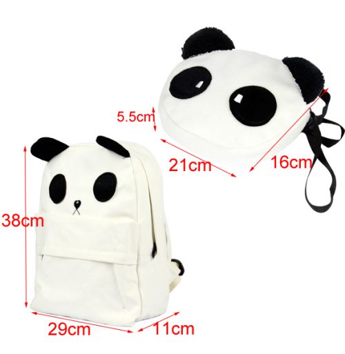 PANDA BACKPACK WITH SMALL PANDA SHOULDER BAG