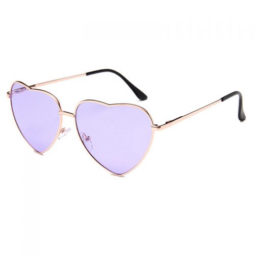 Heart Shaped Sunglasses purple
