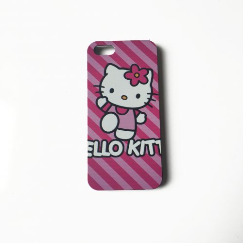 Hello Kitty iPhone Case 5 Pink Stripes