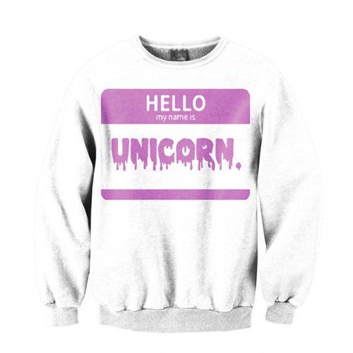 My Name is Unicorn Sweater