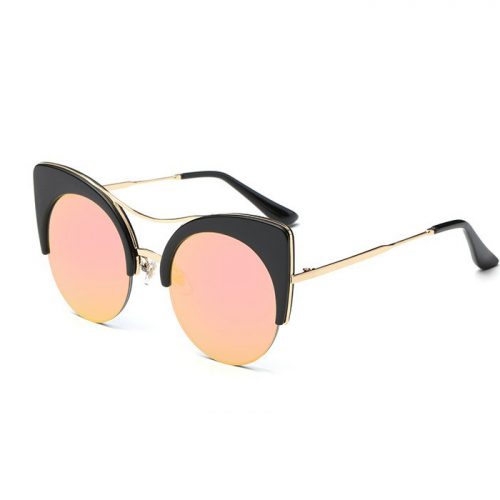 Cat eye sunglasses pink lenses