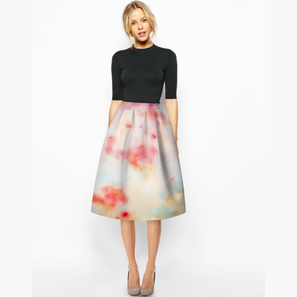 Watercolor Skirt - SugarSweet.me