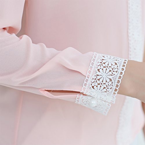 Pink Chiffon Blouse arm