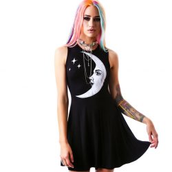 Pastel Goth Moon Dress