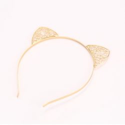 Cat Ears Headband Gold