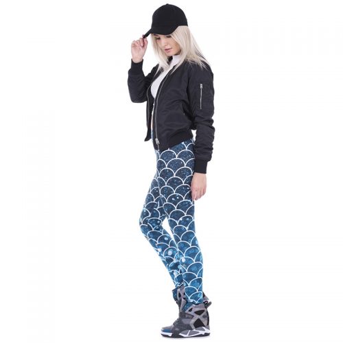 blue glitter leggings
