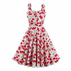 Retro Style Cherry Dress