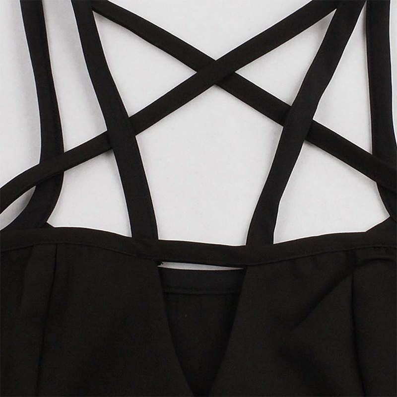 Pentagram Goth Mini Dress - SugarSweet.me