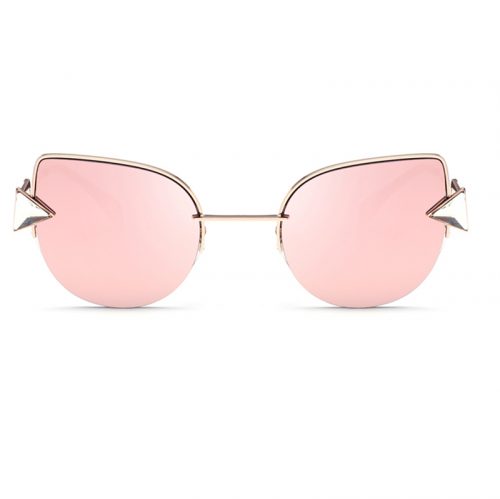 Cat Eye Triangle Rhinestones Sunglasses Pink
