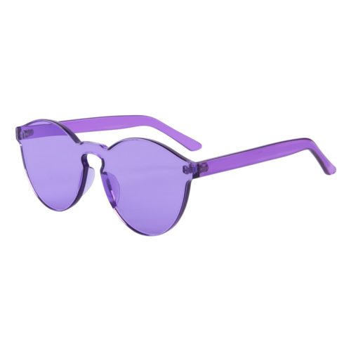 rimless one piece Sunglasses Purple