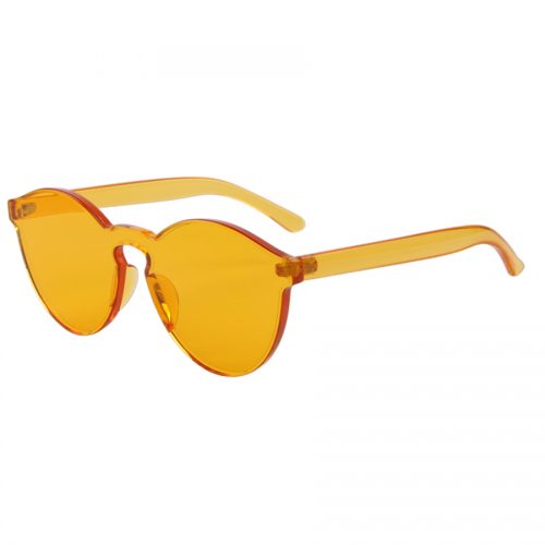 One Piece Lens Sunglasses Yellow