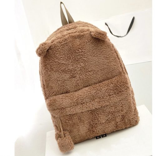 bear backpack brown plush