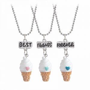 Best Friends Forever Ice Cream Necklace