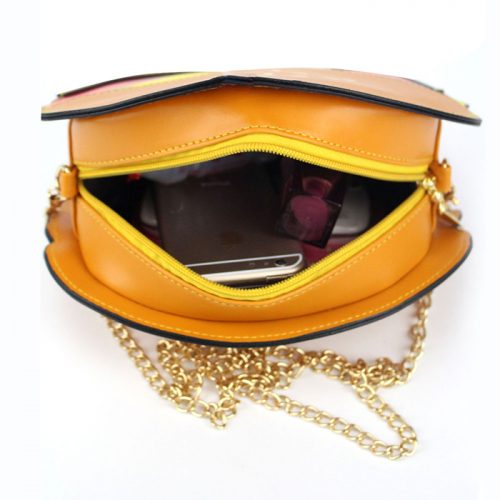 spacious Hamburger Crossbody Bag