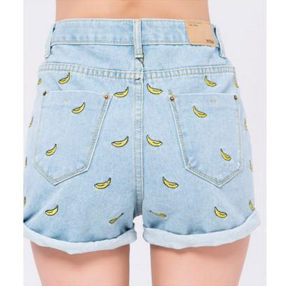 Banana Denim Shorts