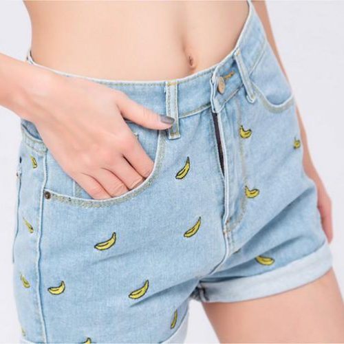 Banana Denim Shorts