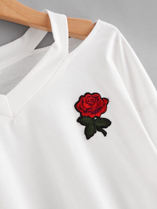 red rose Embroidery