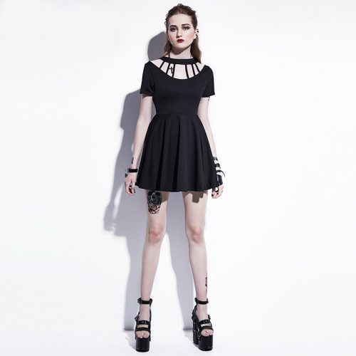 Gothic A-line mini dress