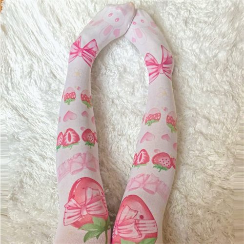 Strawberry Thigh High Stockings